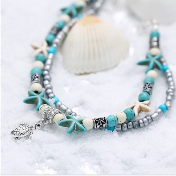 🌞Bohemian Turquoise Anklet🌞 - Picture 4 of 4